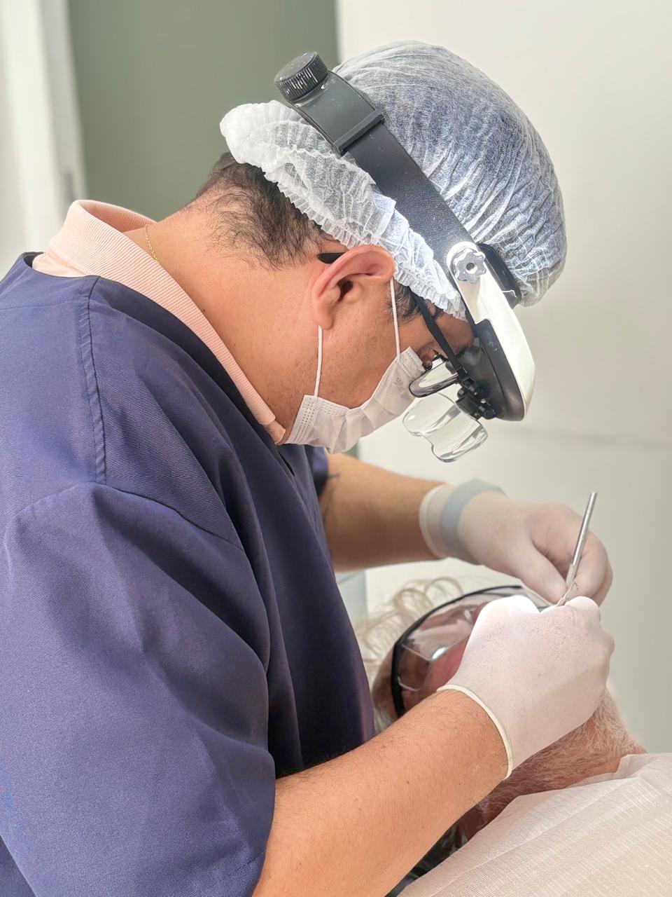 Atendimento na clínica