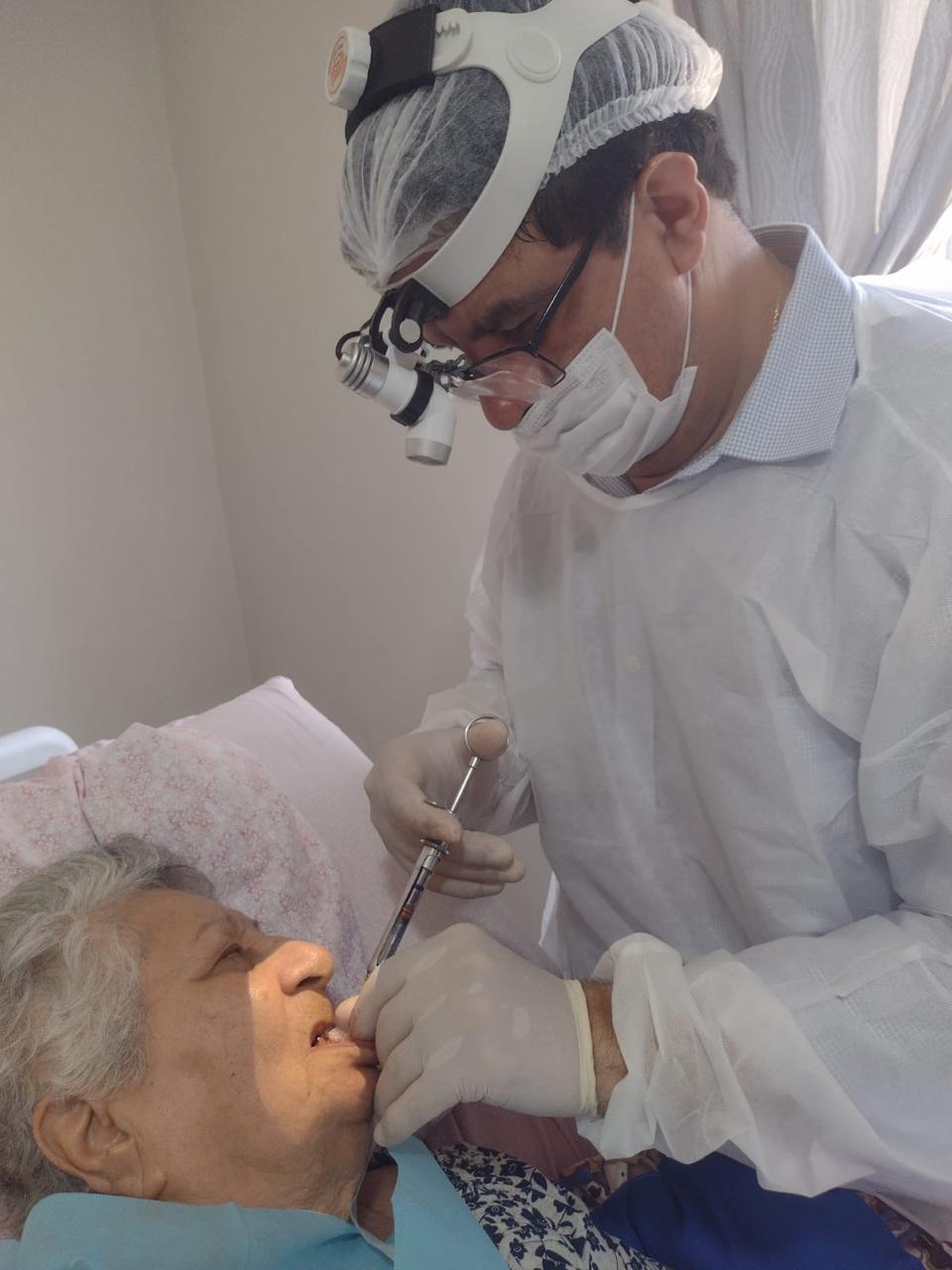 Atendimento na clínica
